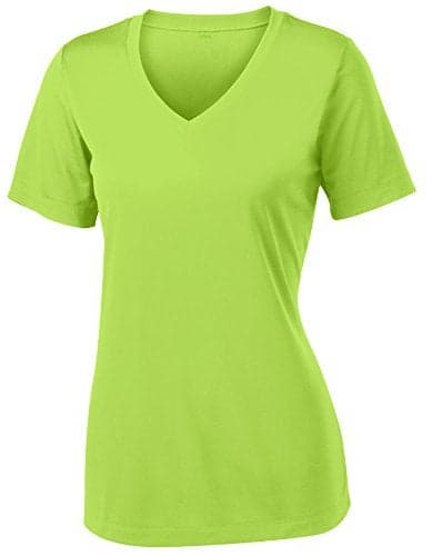 Opna Women's Short Sleeve Moisture Wicking Athletic Shirts Lime Shock