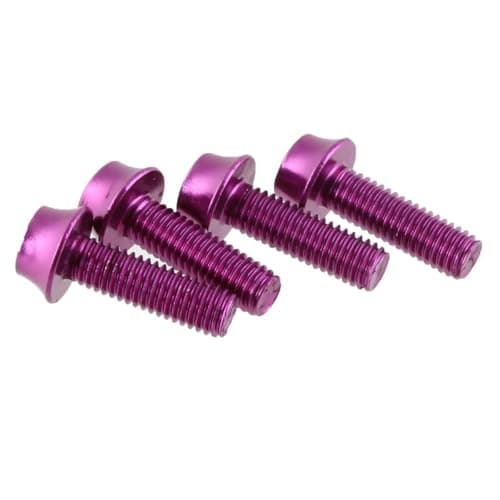 Wolf Tooth Precision Anodized Water Bottle Cage Bolts - 4 Pcs. Purple