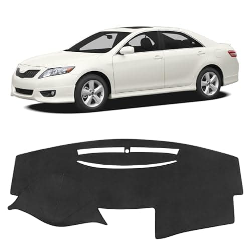 Bercicci Dash Cover for Toyota Camry 2011 2010 2009 2008 2007 Accessories Flannel Dashboard Cover Dash Mat Center Console Cover Sunshield Protector Pad