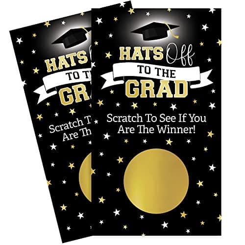 DISTINCTIVS Scratch Off Graduation Party Game, Graduation Games for Parties 2025, 30 Cards
