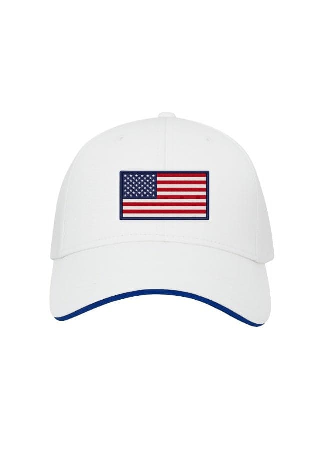 USA Flag Embroidered Cap | Adjustable Sports Hat | Country Theme Headwear | Unisex Casual Style | Outdoor Travel Wear | Everyday Cap for Men and Women