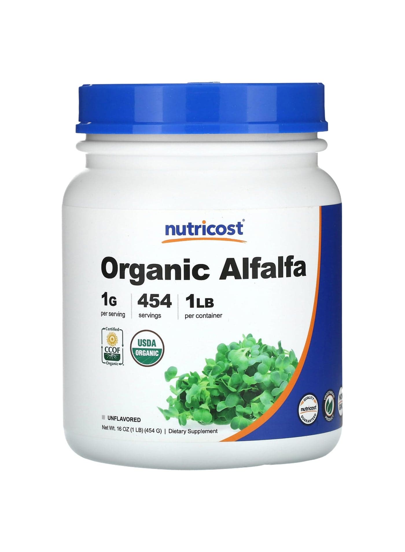 Organic Alfalfa Powder, Unflavored, 16 oz (454 g)