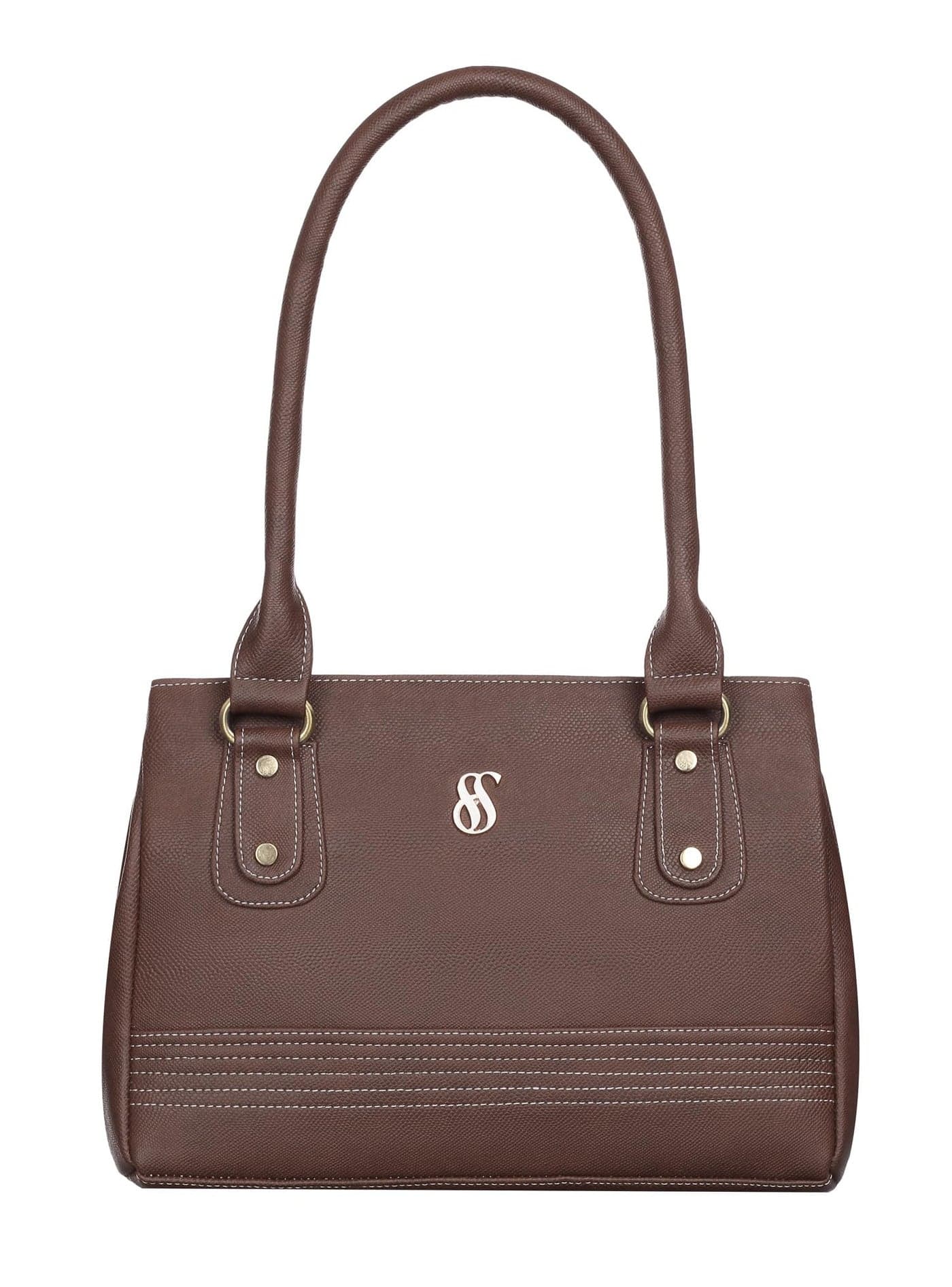 Fostelo Women's Reptile Tote Handbag for Women | Hobo Bag for Work | Ladies Purse | Stylish Shoulder Bag | Gift For Women | Brown