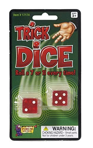 Forum Novelties Loaded Trick Dice Roll a 7 or 11 Every Time