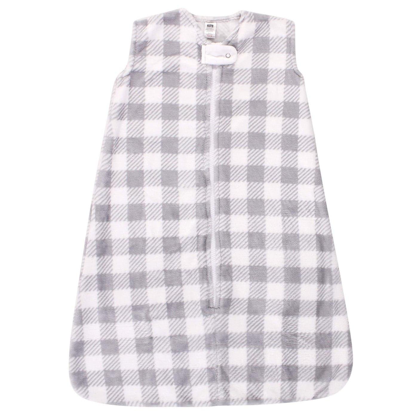 Hudson Baby Unisex Baby Plush Sleeping Bag Sack Blanket Gray Plaid 612 Months