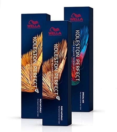 WELLA PROFESSIONALS Koleston Perfect Me Dye 80 Black Pack of 3 Tubes x 60 ml Permanent All Hair Colors Hypoallergenic Gentle