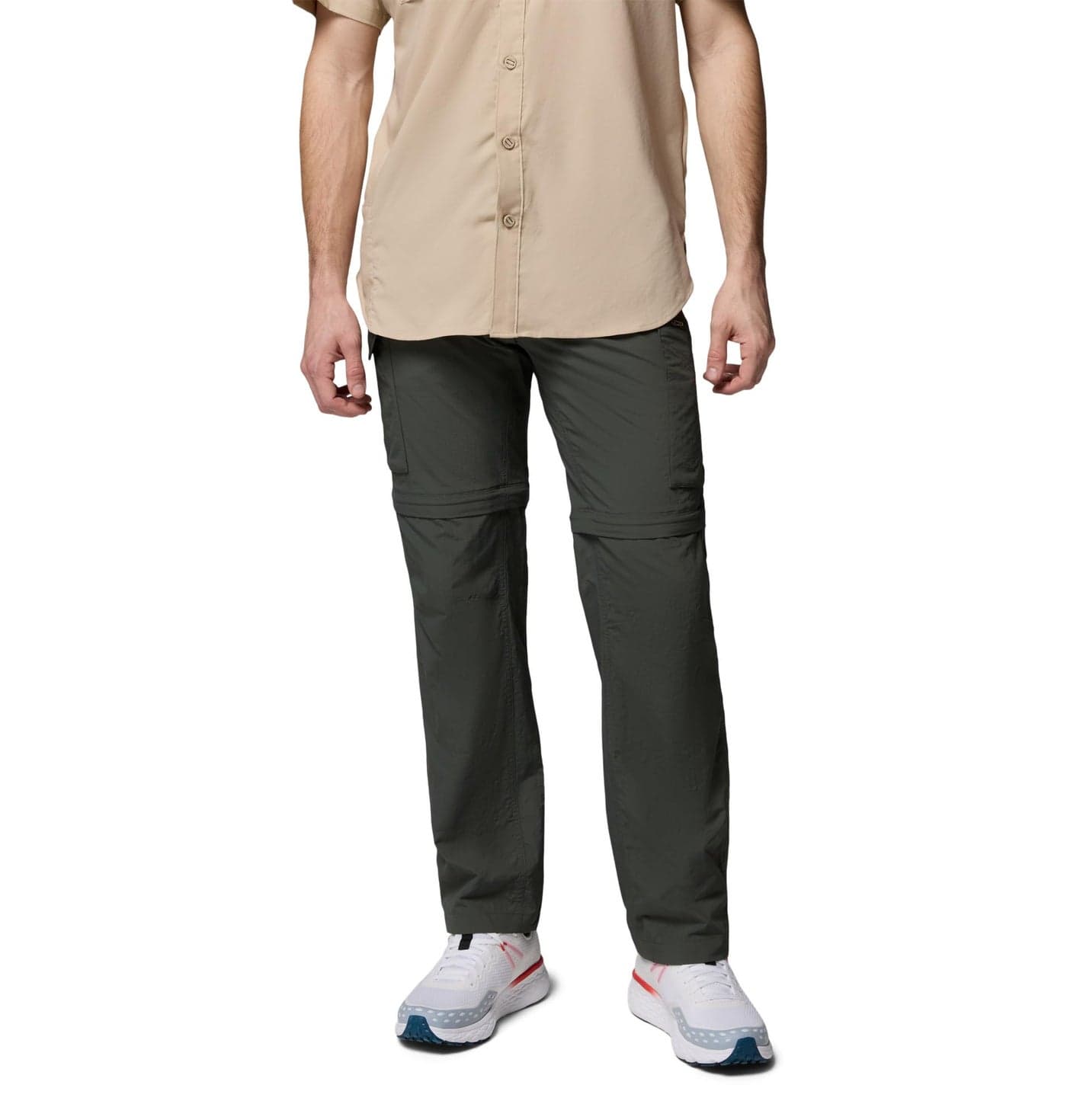 Columbia Mens Silver Ridge Convertible Pant, Gravel, 40 x 32