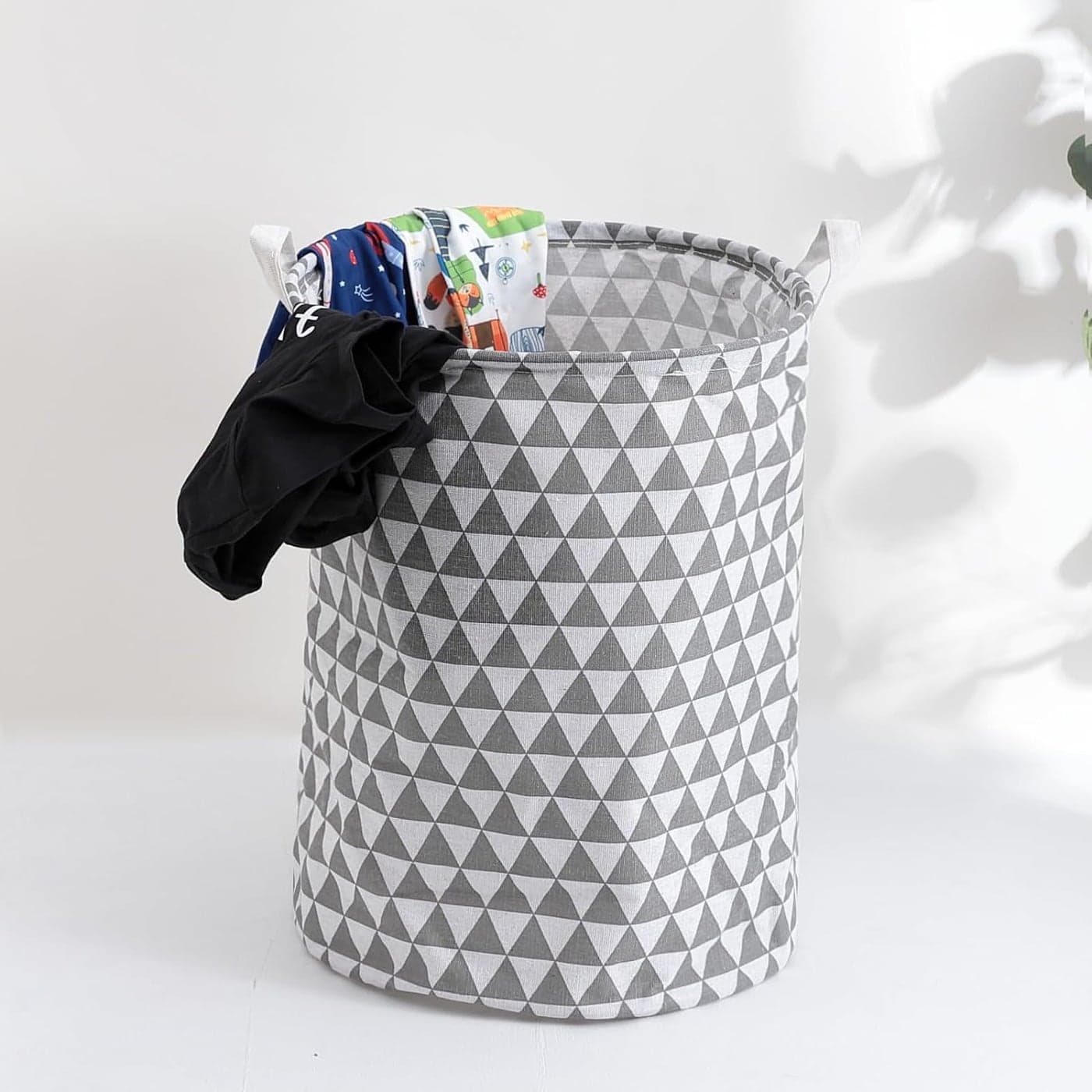 Kuber Industries Laundry Basket For Clothes|Foldable Laundry Hamper|Basket For Toys, Dirty clothes, Storage "45 LTR" (Grey)