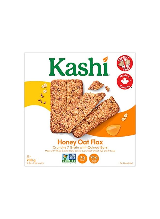 Kashi, 7 Grain, Honey Oat Flax with Quinoa, 10 bars, 200g/7.1oz, Canadian}