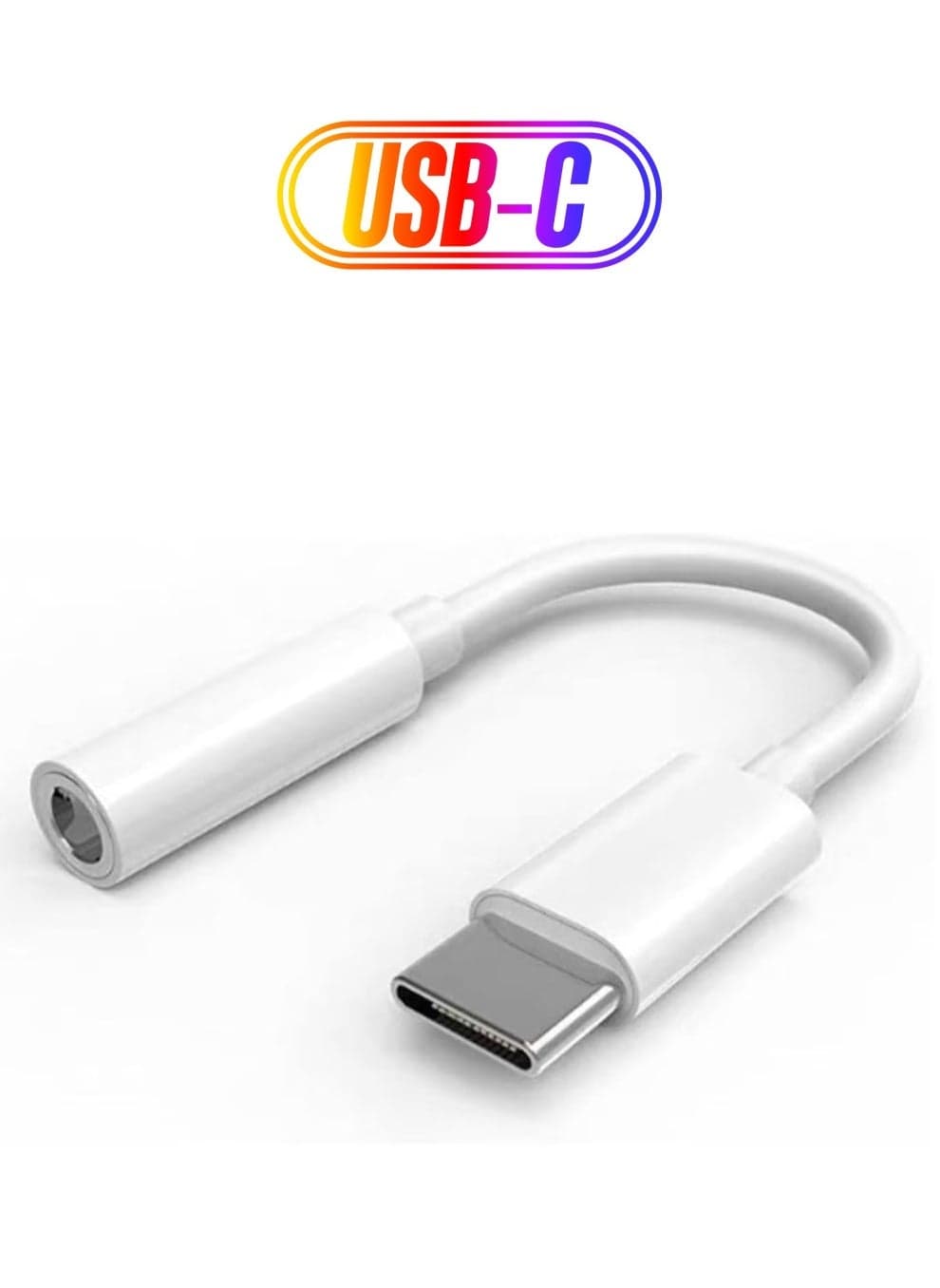 USB Type C to 3.5mm Female Headphone Jack Adapter – Aux Audio Cable for Seamless Connectivity