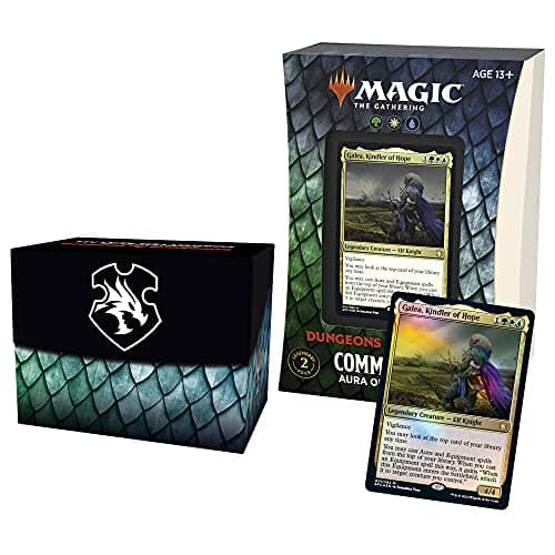 Magic The Gathering Adventures in The Forgotten Realms Commander Deck Aura of Courage GreenWhiteBlue