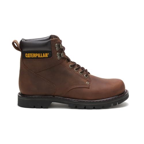 Cat Footwear Men's Second Shift Soft Toe Work Boot, Dark Brown, 10.5 Wide
