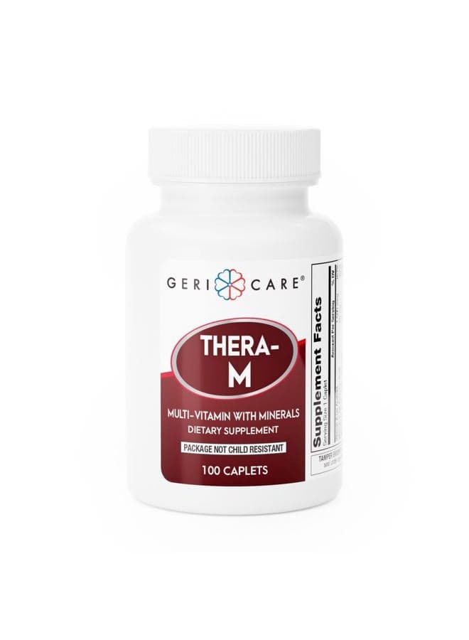 100 Caplets Thera Tabs M High Potency Multivitamin with Minerals Nutritional Supplement