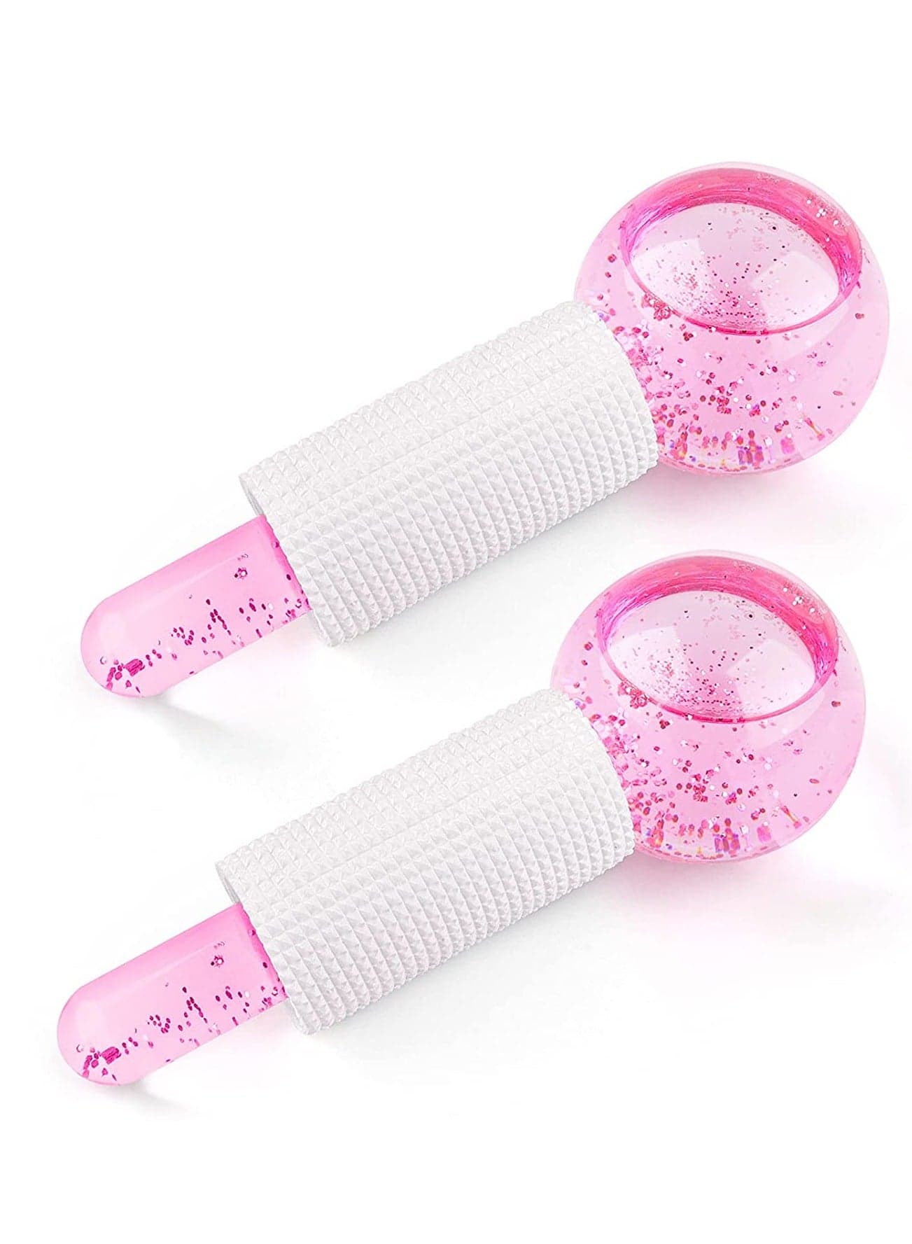 2PCS Ice Globes for Facials, Cooling Face Roller, Facial Massage Tools for Daily Skincare, Tightens Skin, Reduce Puffiness and Dark Circles