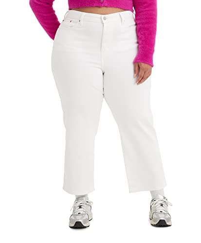 Levi's Women's Wedgie Straight Jeans, (New) White Stonewash, 27