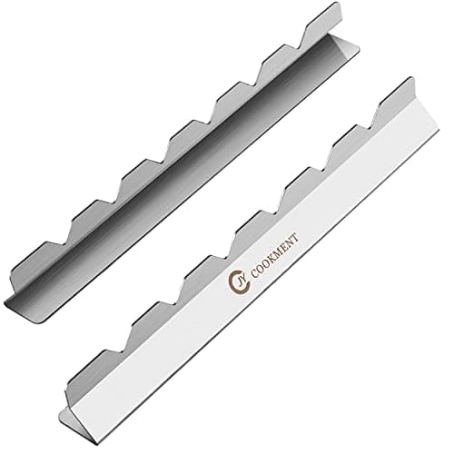 Kabob Rack For Kebab Skewers - Stainless Steel BBQ Rack Build Compatible with Wood, Round, Metal, Flat or Bamboo Skewers - BBQ Grilling Accessories by JY COOKMENT