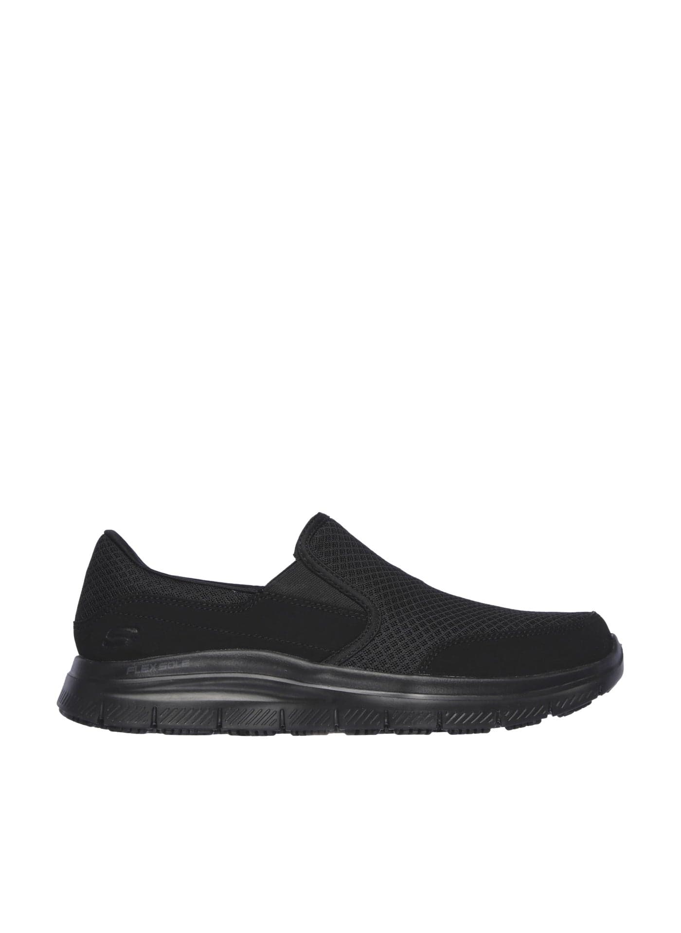 Skechers Men's Flex Advantage Slip Resistant Sr Mcallen Slip on Work Shoe, Black, 8 Wide