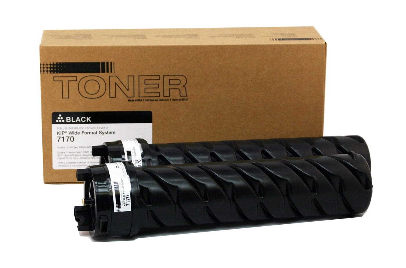 MADE IN USA TONER Compatible Replacement for KIP 7170 Z340970010 Black 2 Pack