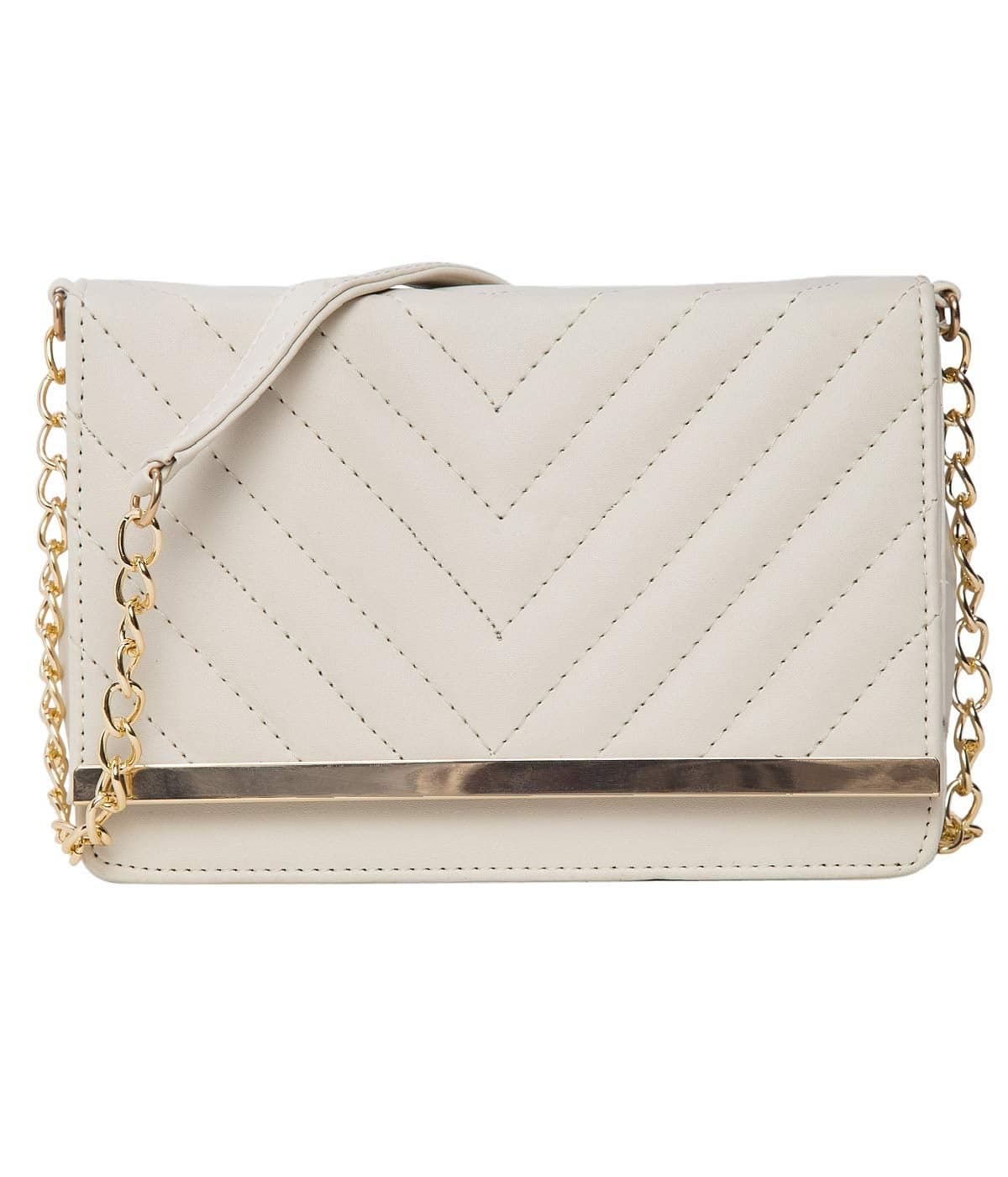 ADISA SL5022 women girls party sling bag (off white)