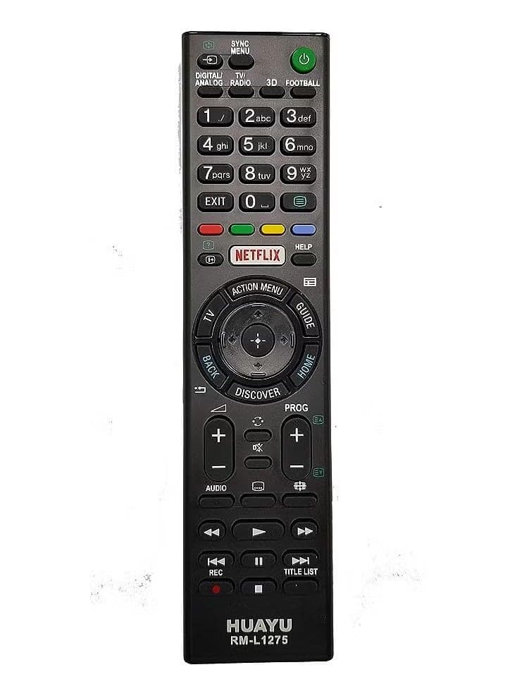 Smart Replacement Remote Control For Sony Tv Portable Size Tv Remote Controller Easy To Grab Black Black