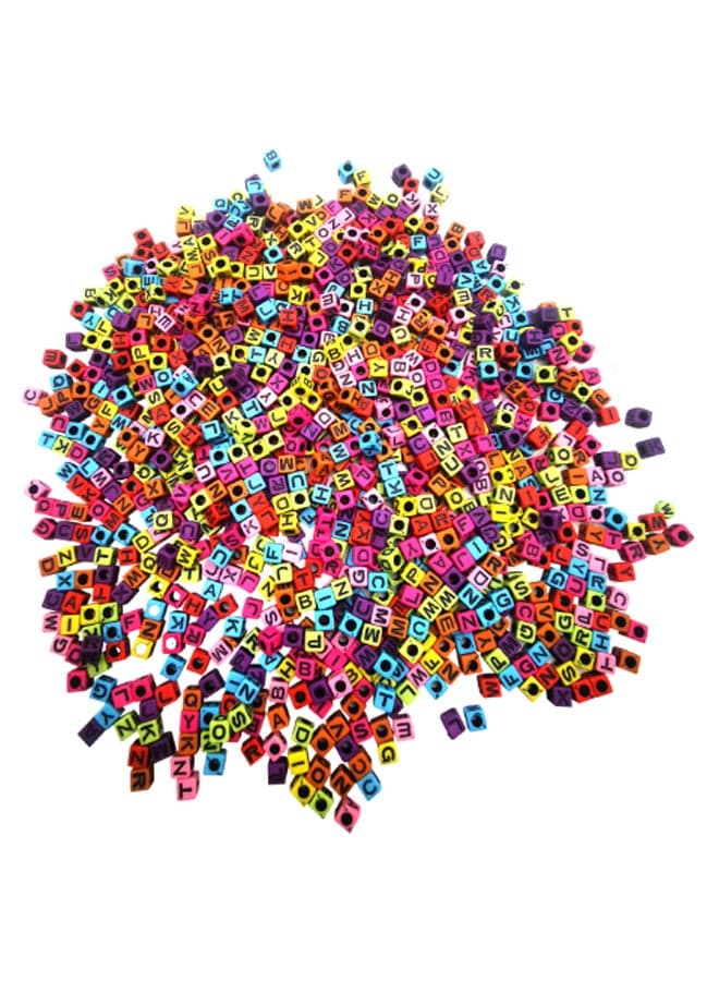 1000-Piece DIY Fashion Creative Alphabet Letter Interval Bead Set