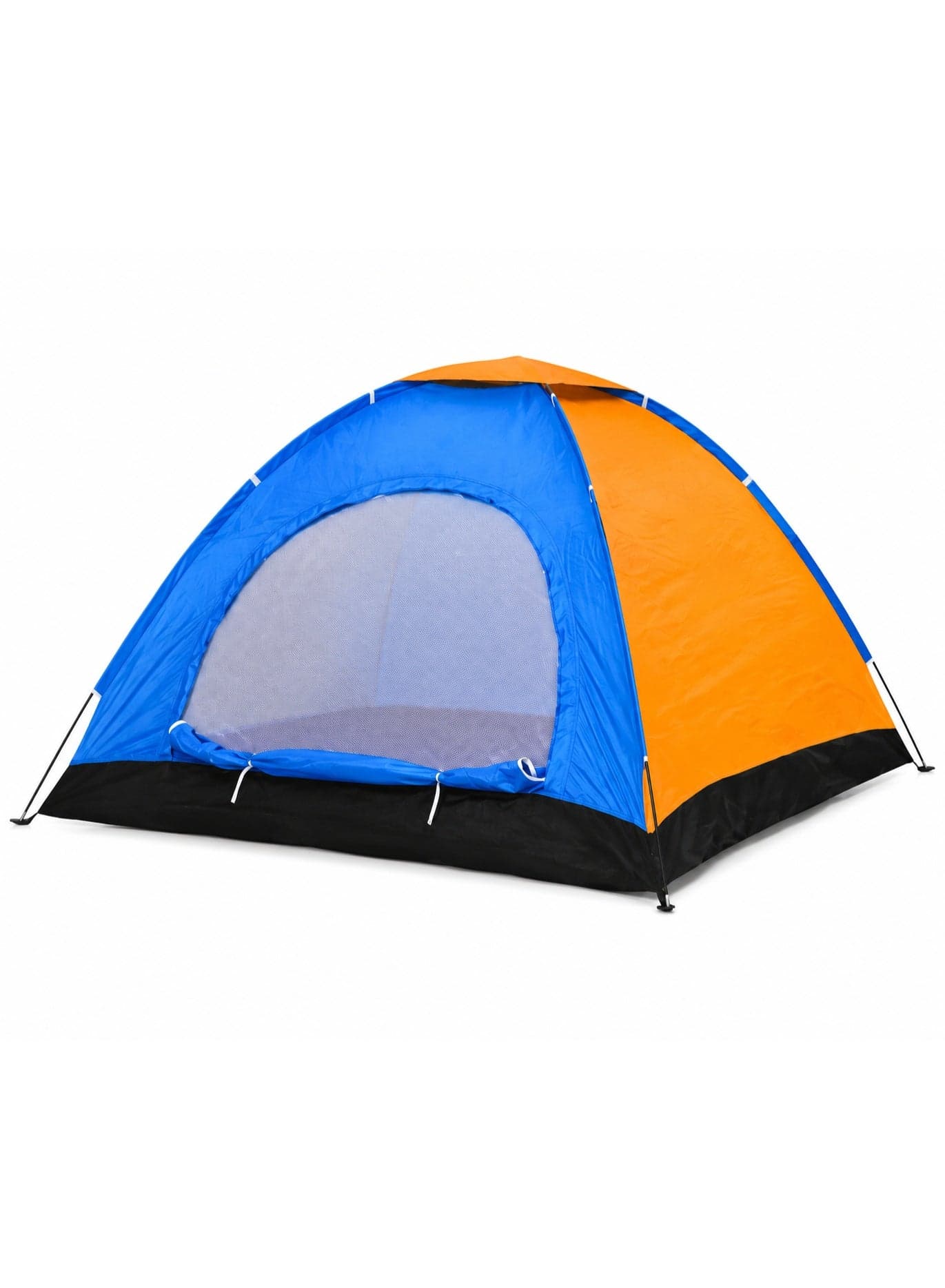 3-4 Person Instant Pop-Up Camping Tent, Waterproof & Wind-Resistant Outdoor Shelter with Dual Doors, 60-Second Setup, Carry Bag Included, 208 × 208 cm