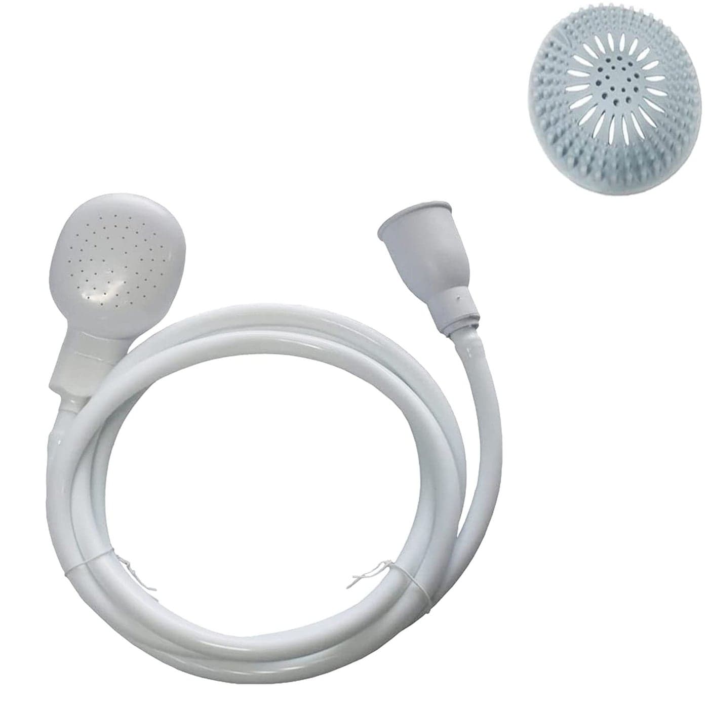 2m656Ft Sink Hose Faucet SprayerShampoo Sprayer Handheld Hose Shower Head Spray Hose with Hair Catcher Drain Strainers for Bathing BabyPets ShowerWashing HairRinsing VegetablesUtility Sink