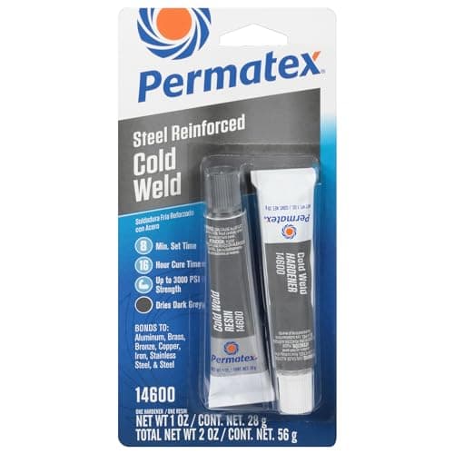 Permatex 14600 Cold Weld Bonding Compound, Two 1 oz. Tubes , Black