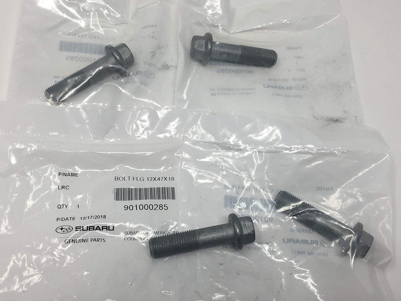 Subaru Wheel Bearing Hub Attachment Bolts Kit Outback Legacy Tribeca 20052016