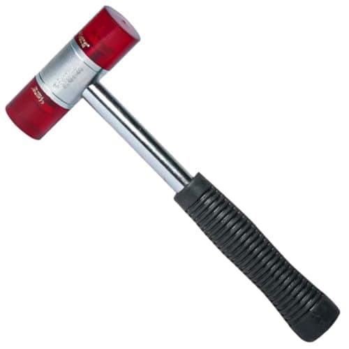 Spartan Soft Face Hammer 20mm – Acetate Mallet with Non-Slip Rubber Grip | Dual Head for Metal Forming, Tile Fitting, Bending & Shaping | Industrial & Home Use