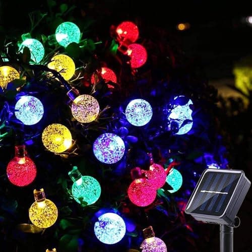 CBK 45 Bulbs LED Fairy String Solar Light Silicon LED Bulbs 10 Meter Waterproof 8 Mode Outdoor/Indoor Waterproof Solar Powered Led String Light, Decorations for Garden Yard Balcony (Multi-Colour)