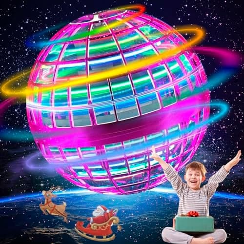 Taikcsut 2025 Upgraded Flying Orb Ball Toy Hover Boomerang Ball Spinner Mini Drone Magic Floating Galactic Fly Spinning Orb for for Boys Girls and 612 Age Kids