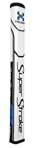 SuperStroke Traxion Flatso 1.0 Golf Putter Grip Featuring Our Distinct Pentagonal Wide, Flat Shape with Five Pronounced Edges, Red/White/Blue
