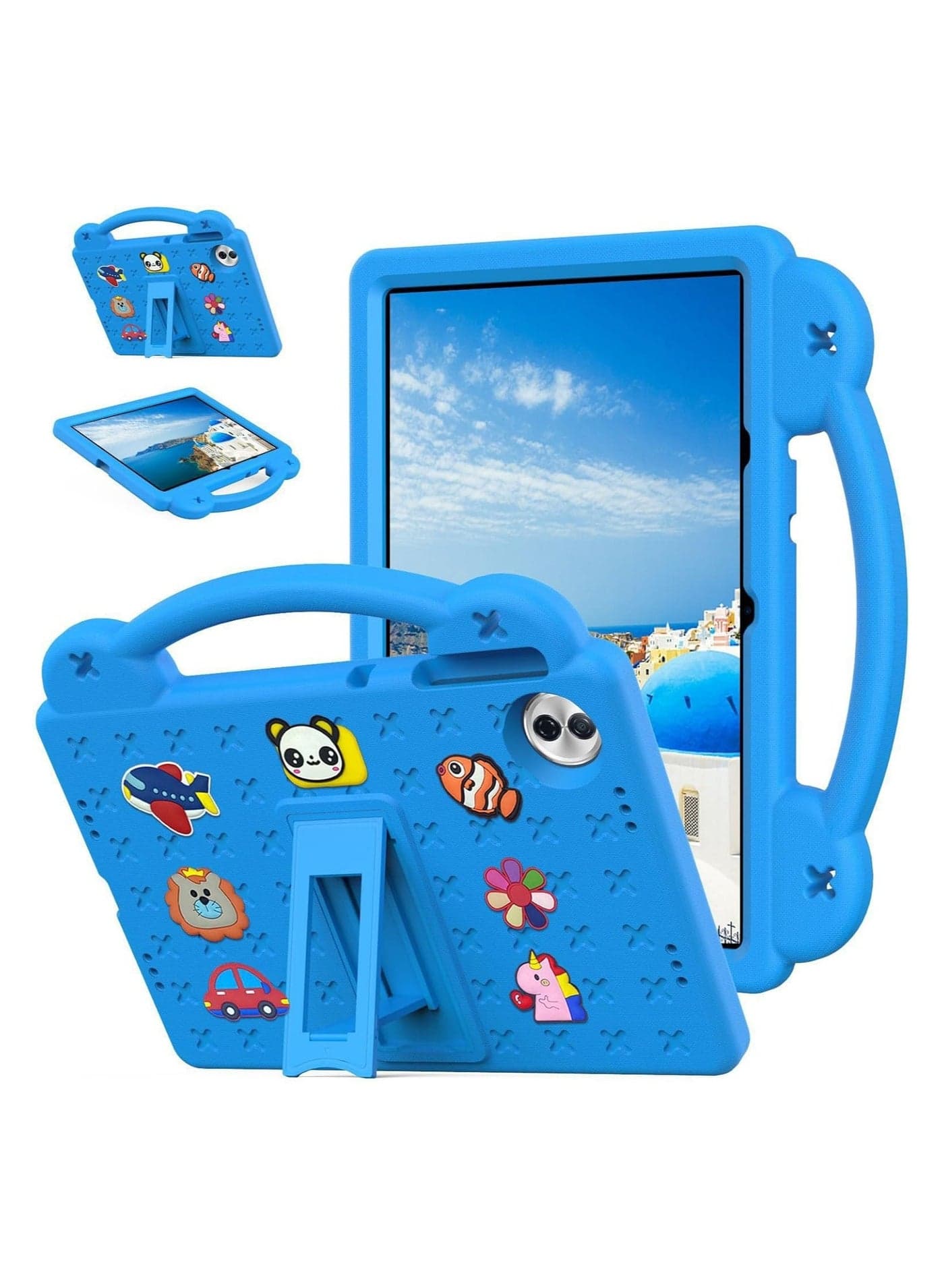 Child-Friendly Tablet Case for Honor Pad 10 12.1-inch Features built-in stand and handle design Washable EVA eco-friendly silicone cover Drop-proof and shock-resistant