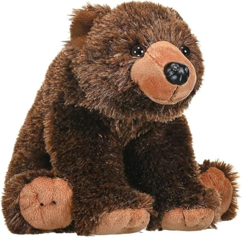 Wild Republic Grizzly Bear Plush Stuffed Animal Plush Toy Gifts for Kids Cuddlekins 12 Inches Model12832