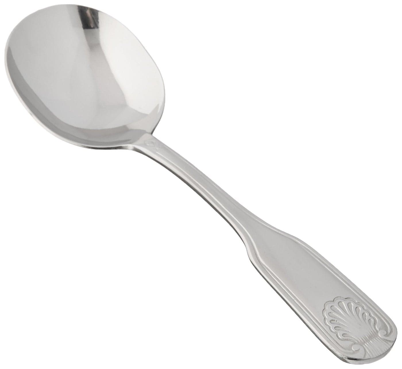 Winco 12-Piece Toulouse Bouillon Spoon Set, 18-0 Extra Heavy Weight Stainless Steel