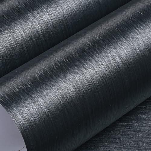 LACHEERY Brushed Stainless Steel Contact Paper for Appliances Thick Navy Blue Metallic Wallpaper Peel and Stick Blue Contact Paper for Kitchen Cabinets Drawers Fridge Countertops Vinyl Wrap 15.8"x80"