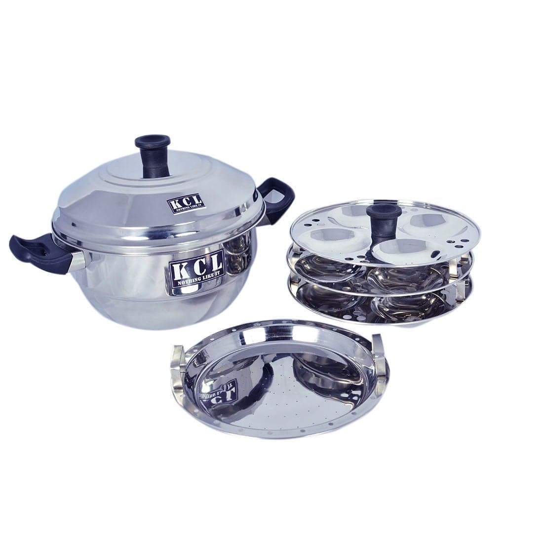 KCL 12 Idly Maker Steamer Plain Induction & Gas Base