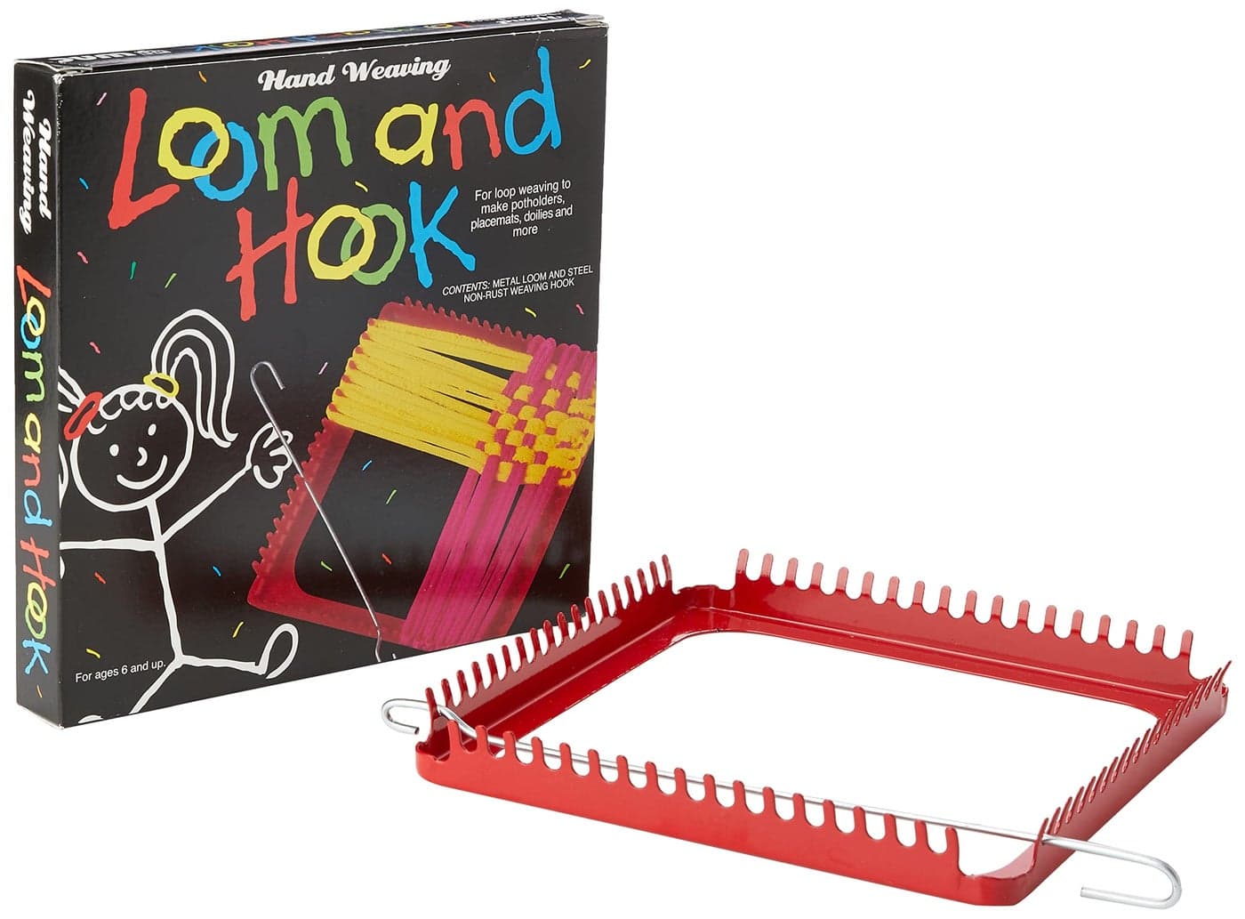 Wool Novelty Deluxe Hand Weaving Loom & Hook