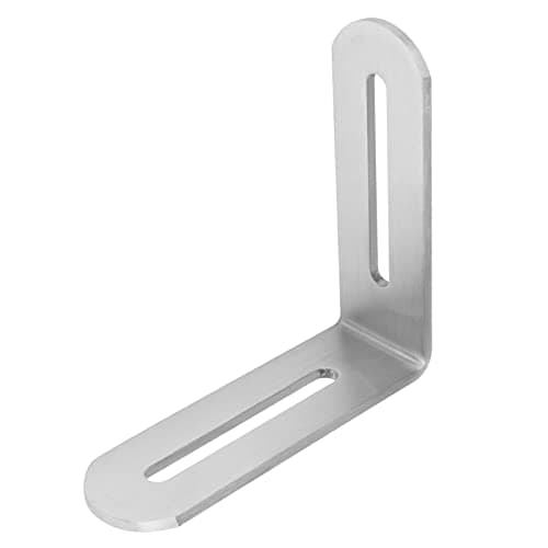 10 Pcs 3-1/8" L Corner Brace, Stainless Steel Slotted Right Angle Bracket