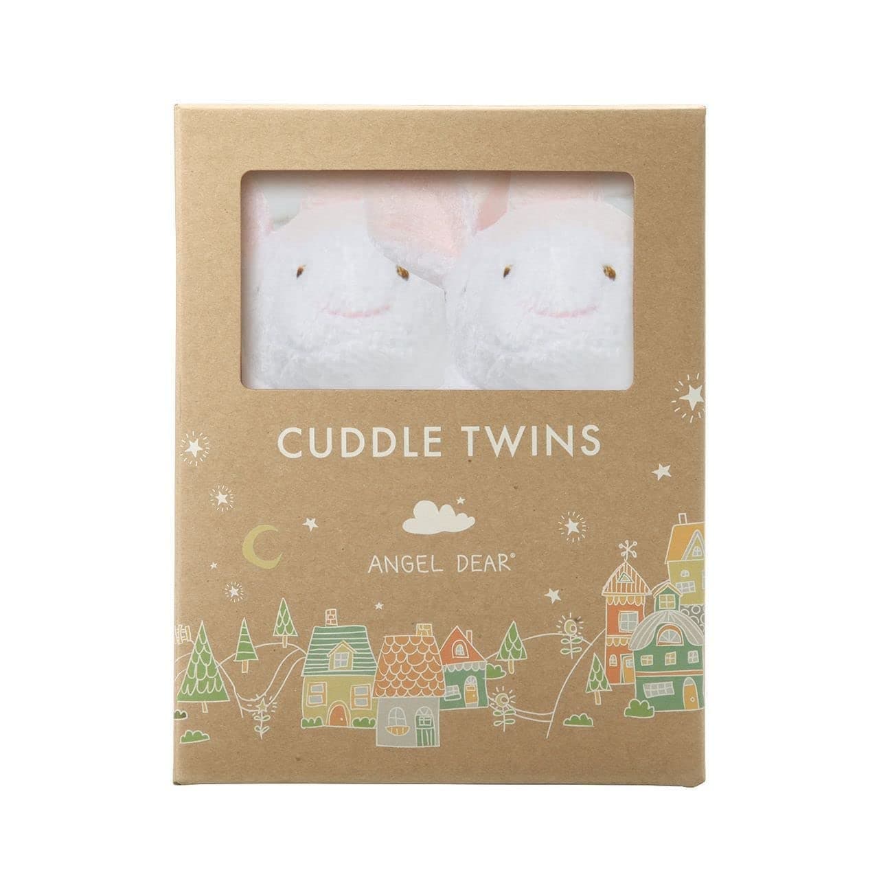 Angel Dear White Unicorn Cuddle Twins Set