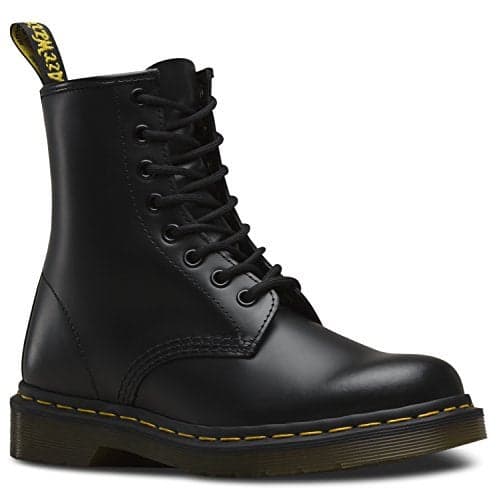 Dr. Martens Unisex 1460 Smooth Leather 8 Eye Boot, Black, 6 Women/5 Men