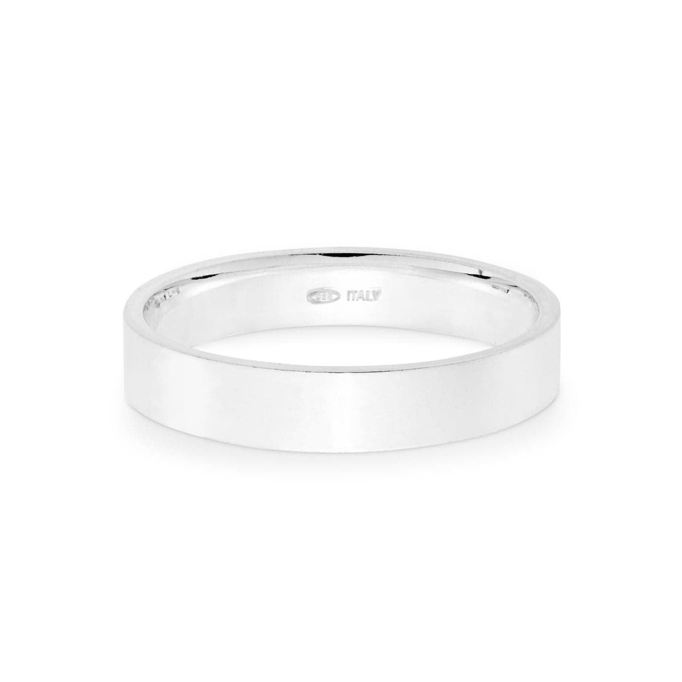 Miabella 925 Sterling Silver Flat Comfort Fit Band Ring for Women and Men 2mm 4mm 6mm Made in Italy 4mm 11