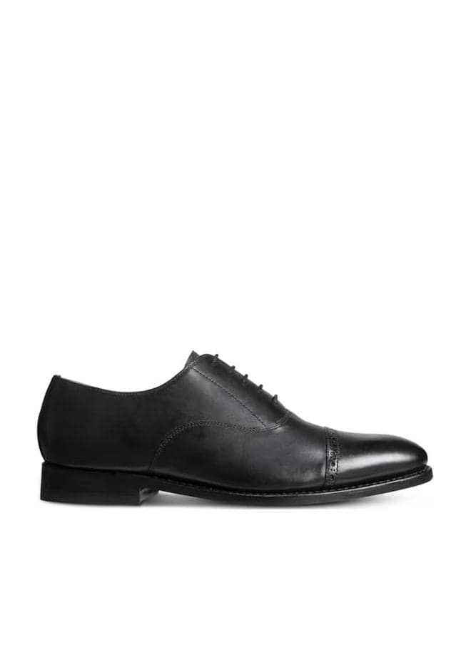 Allen Edmonds Mens Brady Cap Toe Oxford Oxford Black Leather 10.5 D