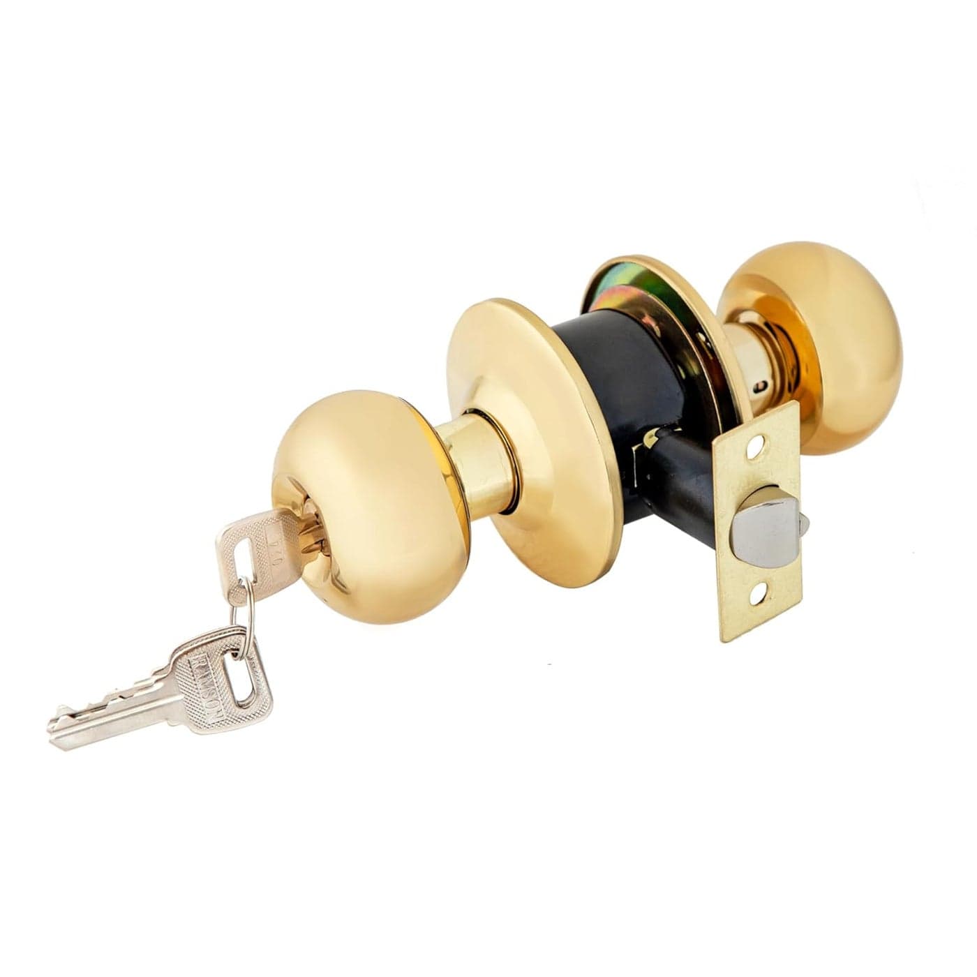 Ramson Stainless Steel Tubular Knob Lock Set 5791 SS Finish with Compuiterised Key