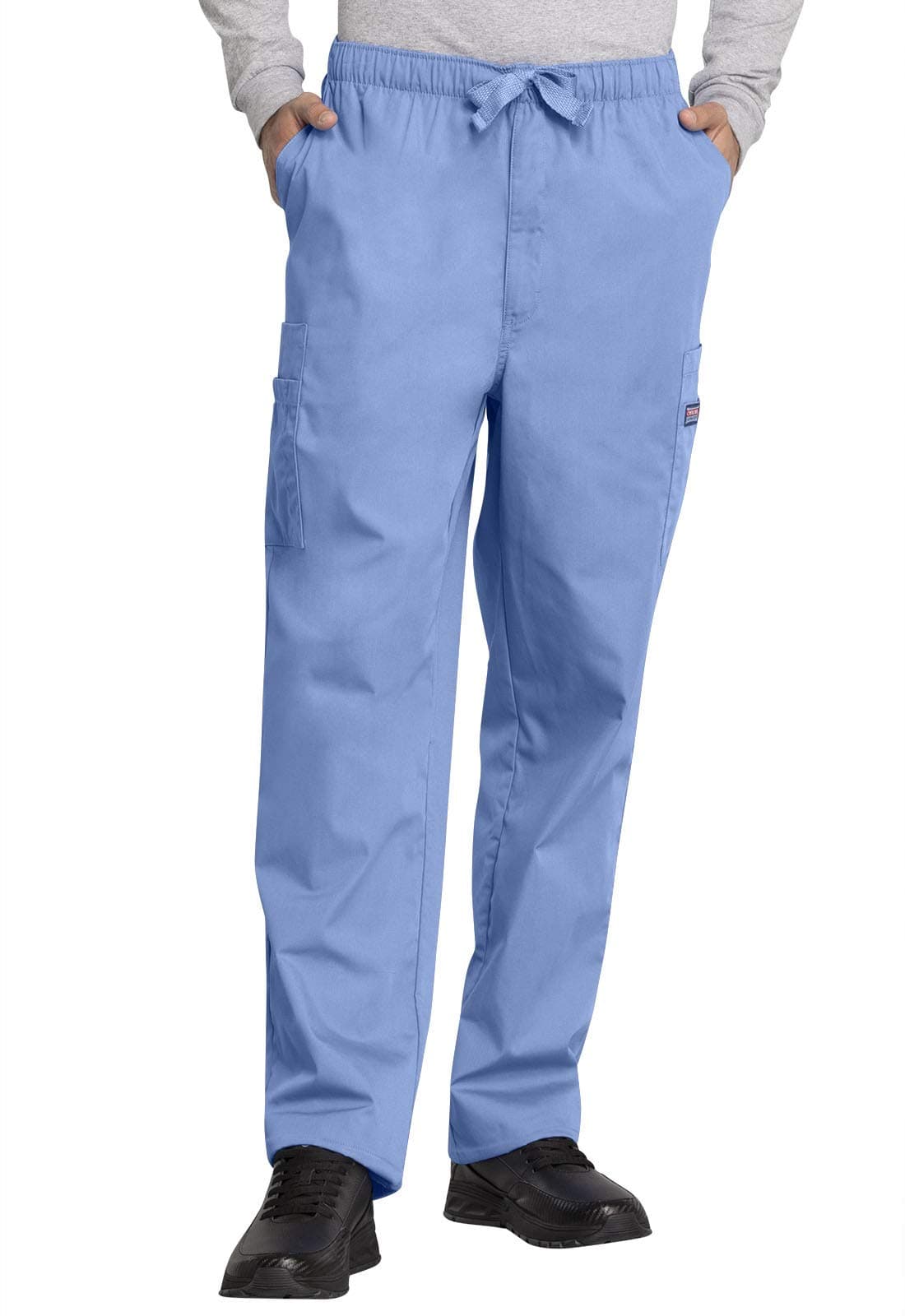 Cherokee Men's Big Originals Cargo Scrubs Pant, Ceil, Small Tall