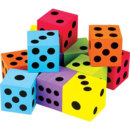 Teacher Created Resources Colorful Large Dice 12Pack 20809