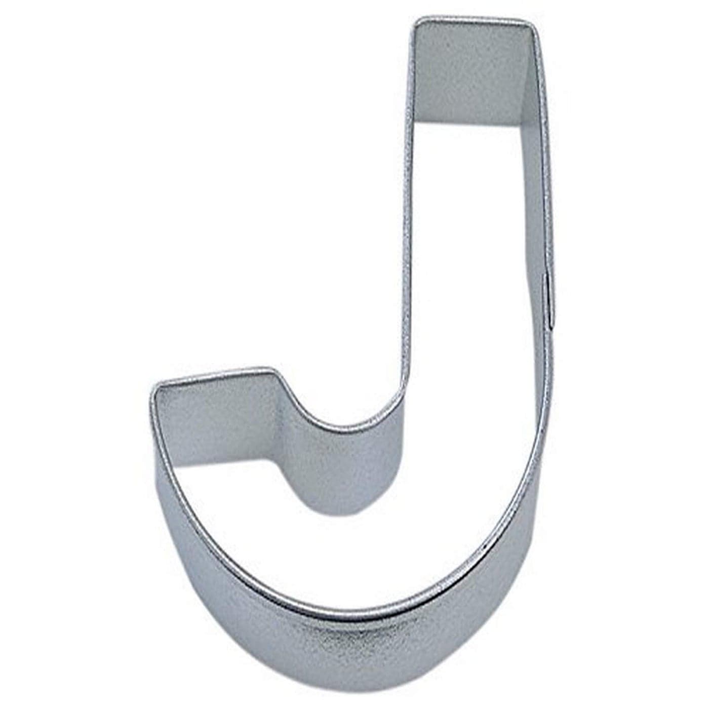 RM Letter J Cookie Cutter in Durable Economical Tinplated Steel
