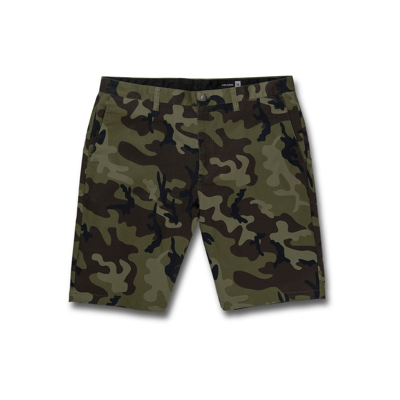 Volcom Mens Vmonty Chino Shorts Green Combo 32 US
