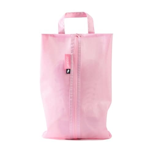 pack all Shoe Bag for Travel, Water-Resistant Shoe Pouch for Gym, Odor-Resistant Soccer Cleats Bag for Sport (Pink, 1-Pack)